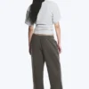 Loose Long Heavyweight Sweatpants – Washed Dark Grey