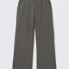 Loose Long Heavyweight Sweatpants – Washed Dark Grey