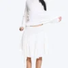 Loose Long-Sleeved T-Shirt – White