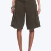 Loose Low Rise Cargo Shorts – Washed Dark Grey