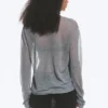 Loose Sheer Knitted Sweater – Grey Melange