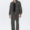 Loose Velour Track Jacket – Dark Grey