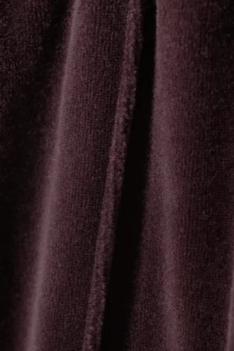 Loose Washed Velvet Track Trousers – Washed Dark Purple