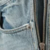 Loose Wide Leg Zip Jeans – Seventeen Blue – Medium Blue
