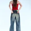Looser Regular Waist Loose Straight Jeans – Blue Ray – Dark Blue | Cheap Monday Gb