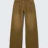 Looser Regular Waist Loose Straight Jeans – Deep Brown | Cheap Monday Gb