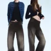 Looser Regular Waist Loose Straight Jeans – Mustard Black – Black | Cheap Monday Gb