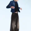 Looser Regular Waist Loose Straight Jeans – Mustard Black – Black | Cheap Monday Gb