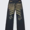 Looser Regular Waist Loose Straight Jeans – Soul Blue – Dark Blue | Cheap Monday Gb