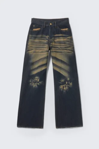 looser regular waist loose straight jeans soul blue dark blue cheap monday gb 1 330x495 - Looser Regular Waist Loose Straight Jeans - Soul Blue - Dark Blue | Cheap Monday Gb