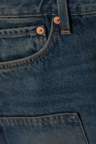 Low Carpenter Denim Shorts – Steel Blue