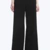 Low Flared Suit Trousers – Black