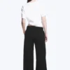 Low Flared Suit Trousers – Black