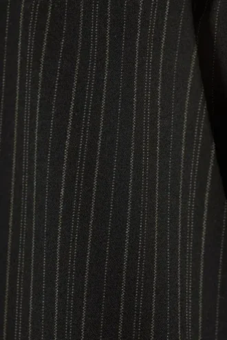 Low Flared Suit Trousers – Striped Black