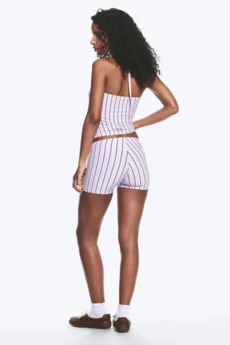 Low Jersey Hotpants – Purple Stripe