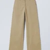 Low Loose Chino Trousers – Dusty Beige