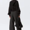 Low Rise Baggy Ripstop Trousers – Dark Grey