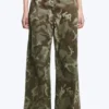 Low Rise Baggy Ripstop Trousers – Khaki Green – Camo