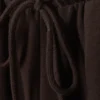 Low Rise Barrel Leg Sweatpants – Dark Brown