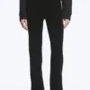 Low Rise Bootcut Jersey Trousers – Black