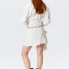 Low Rise Bow Detail Mini Wrap Skirt – Off-White