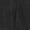 Low Rise Brushed Twill Mini Skirt – Dark Grey – Metallic Stripe