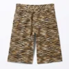 Low Rise Cargo Cotton Twill Jorts – Tiger-Striped