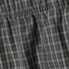 Low Rise Cotton Shorts – Checked Dark Mole
