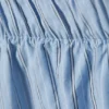 Low Rise Cotton Shorts – Striped Light Blue