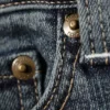 Low Rise Curve Yoke Flared Jeans – Desert Blue – Dark Blue