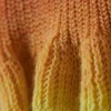 Low Rise Dip-Dye Knitted Mini Shorts – Orange & Yellow