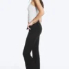 Low Rise Flared Suit Trousers – Black