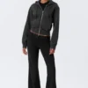 Low-Rise Flared Suiting Trousers – Black