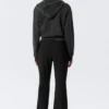 Low-Rise Flared Suiting Trousers – Black