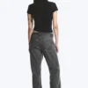 Low Rise Loose Bootcut Trousers – Dark Grey