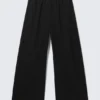 Low Rise Loose Suiting Trousers – Black