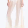 Low Rise Lyocell Maxi Skirt – Transparent Off-White