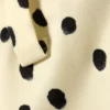Low Rise Midi Skirt – Light Yellow – Dots