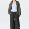 Low Rise Pull-On Ripstop Trousers – Dark Grey