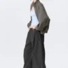 Low Rise Pull-On Ripstop Trousers – Dark Grey
