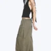 Low Rise Pull-On Ripstop Trousers – Dusty Green Khaki