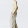 Low Rise Pull-On Ripstop Trousers – Light Dusty Mole