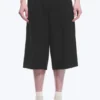 Low Rise Relaxed Suiting Shorts – Black