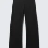 Low Rise Side-Zip Suiting Trousers – Black