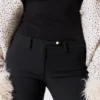 Low Rise Skinny Suiting Treggings – Black