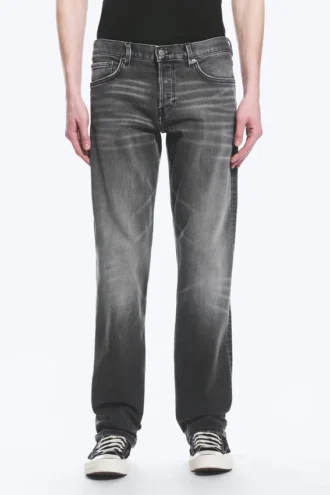 Low Rise Slim Sttraight Leg Jeans – Radio Black – Black