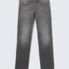Low Rise Slim Sttraight Leg Jeans – Radio Black – Black
