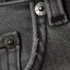 Low Rise Slim Sttraight Leg Jeans – Radio Black – Black