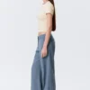 Low Rise Suiting Trousers – Dusty Blue