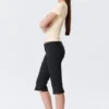 Low Rise Tailored Capri Trousers – Black